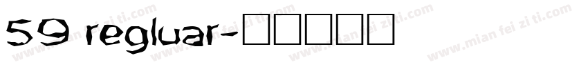59 regluar字体转换